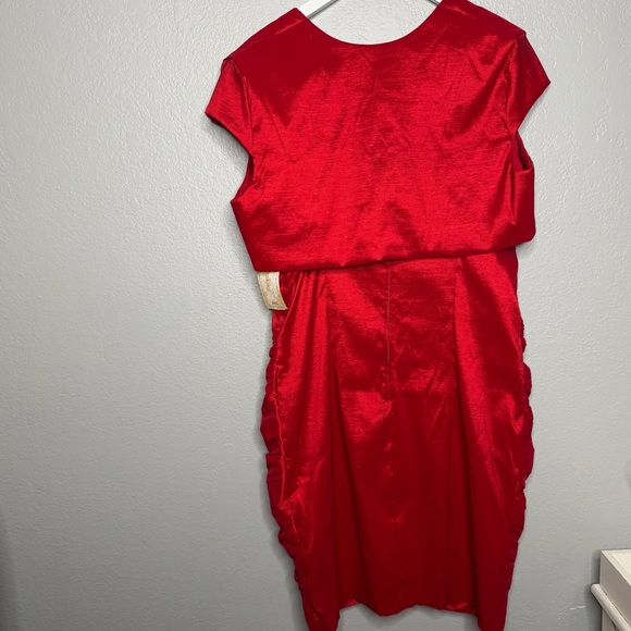 NEW Y2K Elegant sleeveless Red Dress with bolero jacket sz 2x - Picture 5 of 5